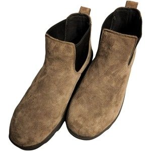 Duluth Trading 13 W Wide Tan Suede Chelsea Ankle Boots Men's Slip Resistant 13W